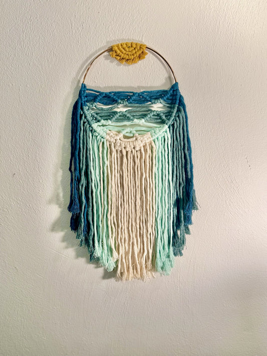 "Tangling Tides" Macramé Wall Hanging